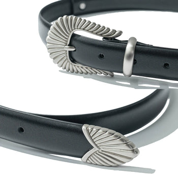 AGILITY Western Leather Silver Belt
