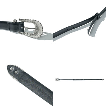 AGILITY Western Leather Silver Belt