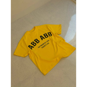 ABBBrand - Twenty-Six Boxy Tee - Yellow