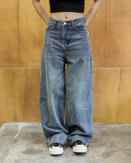 Leftroom Washed Denim Jeans