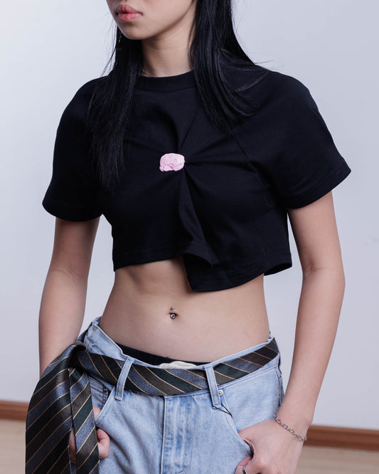 Double Back Chewing Gun Crop Top