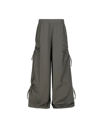 Melancholy - Floral Bloom Parachute Pants - Green