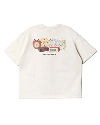 Against Lab - Now or Never Boxy Tee Washed - Cream