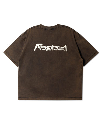 Against Lab - Afacts Boxy Tee Washed - Brown