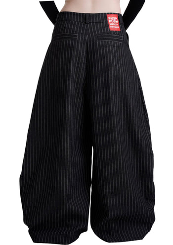 PP - Stripes Pants - Black