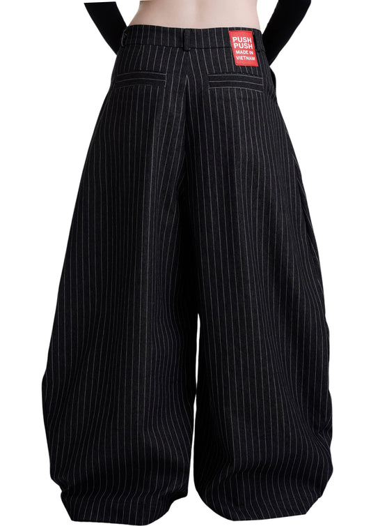 PP - Stripes Pants - Black
