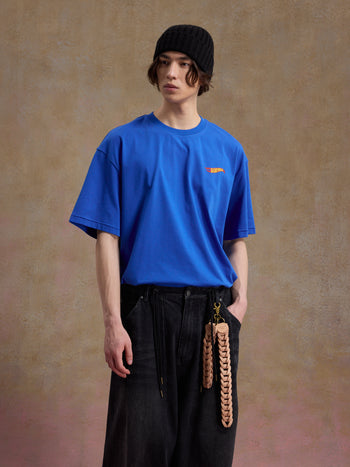 Unlimited Mote - Flame Wheel S/S Tee - Blue