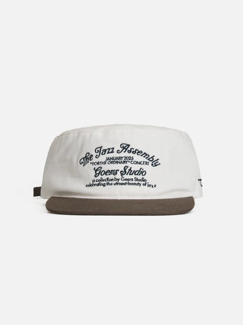 Goers Studio - Unforgettable Pillbox Strapback Cap - Brown&White