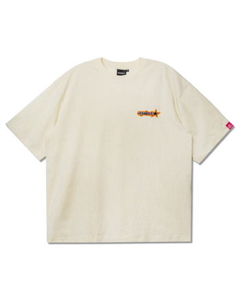 Against Lab - Star Washed Tee - Cream