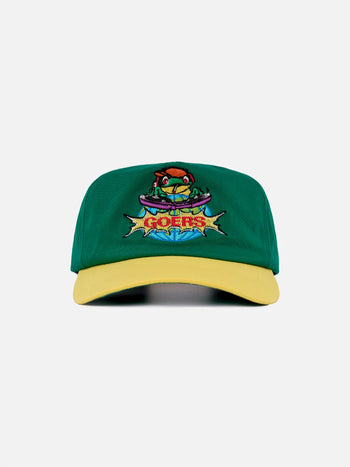Goers Studio - DJ Froggy 5-Panel Snapback Cap - Green & Yellow