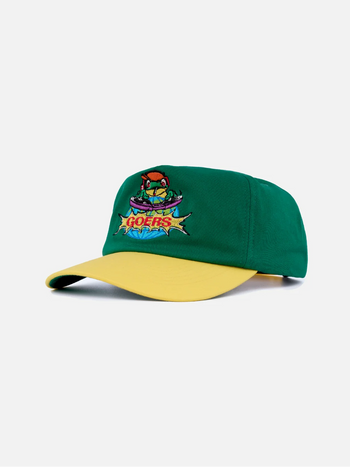 Goers Studio - DJ Froggy 5-Panel Snapback Cap - Green & Yellow