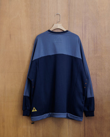 FTMD. Panel L/S Sweater - Blue/Navy