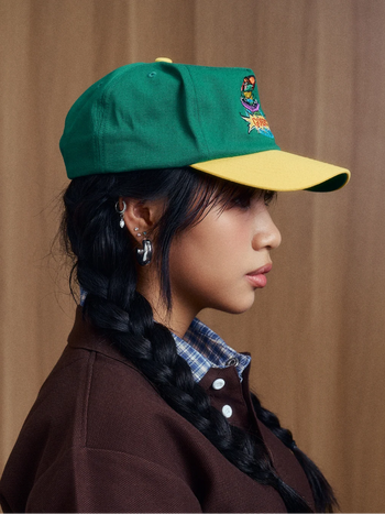 Goers Studio - DJ Froggy 5-Panel Snapback Cap - Green & Yellow