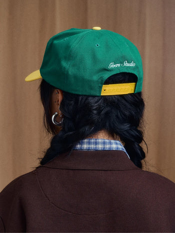 Goers Studio - DJ Froggy 5-Panel Snapback Cap - Green & Yellow