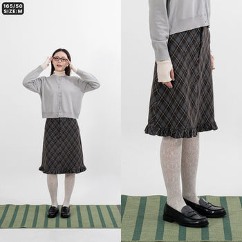 AGILITY MIAO - "JU" Plaid Skirts