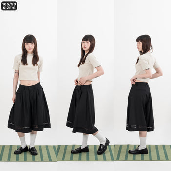 AGILITY MIAO - Mock Neck Rib Top - Cream