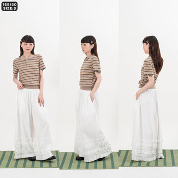 AGILITY MIAO - Cropped Polo Shirts - Light Khaki