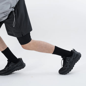 AGILITY - Basic Thin Socks - Black