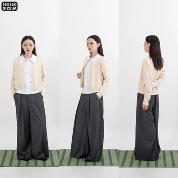 AGILITY MIAO - "LO" Knit Jacket - Beige