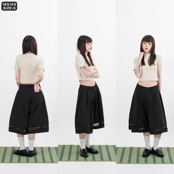 AGILITY MIAO - Mock Neck Rib Top - Cream