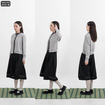 AGILITY MIAO - "LO" Knit Jacket - Grey