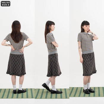 AGILITY MIAO - Cropped Polo Shirts - Dark Grey