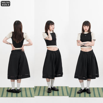 AGILITY MIAO - Rib Tanks Top / Shadow - Black