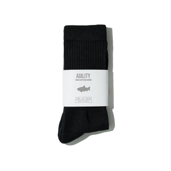 AGILITY - Basic Thin Socks - Black