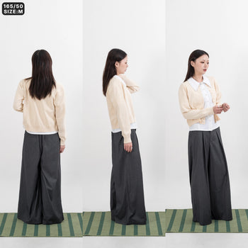 AGILITY MIAO - "LO" Knit Jacket - Beige