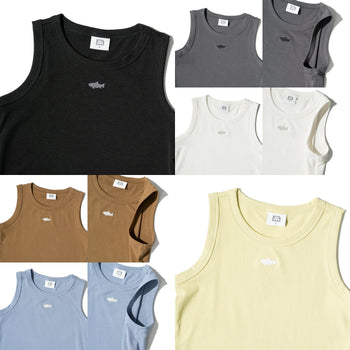 AGILITY MIAO - Rib Tanks Top / Shadow - Blue