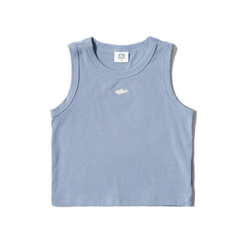 AGILITY MIAO - Rib Tanks Top / Shadow - Blue