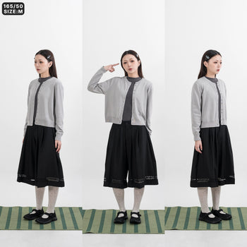 AGILITY MIAO - "LO" Knit Jacket - Grey