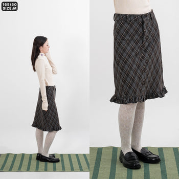 AGILITY MIAO - "JU" Plaid Skirts