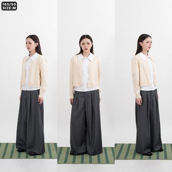 AGILITY MIAO - "LO" Knit Jacket - Beige