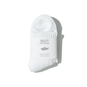 AGILITY - Pile Short Socks - White