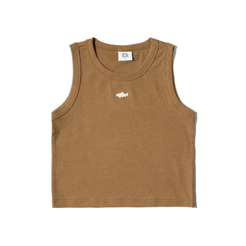 AGILITY MIAO - Rib Tanks Top / Shadow - Brown