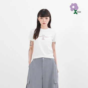 AGILITY MIAO -  Lyocell Image Tee - White