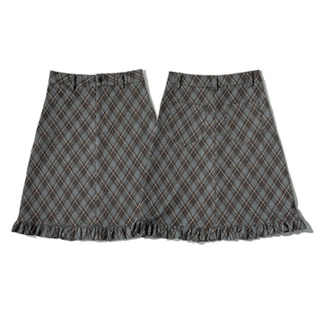 AGILITY MIAO - "JU" Plaid Skirts