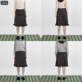 AGILITY MIAO - "JU" Plaid Skirts