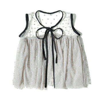 AGILITY MIAO - Dot Tulle Vest - Grey