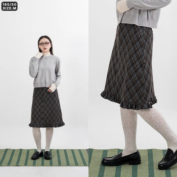 AGILITY MIAO - "JU" Plaid Skirts