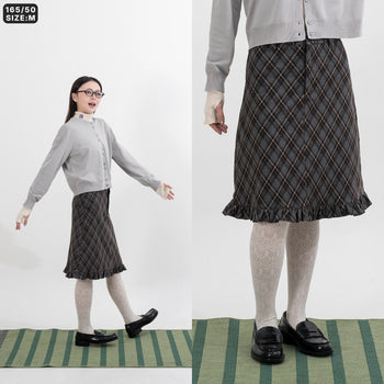 AGILITY MIAO - "JU" Plaid Skirts