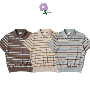 AGILITY MIAO - Cropped Polo Shirts - Brown