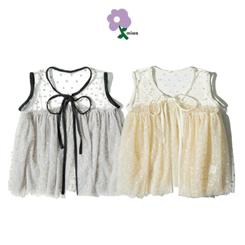 AGILITY MIAO - Dot Tulle Vest - Grey
