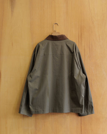 Vavues Collared Corduroy Coach Jacket