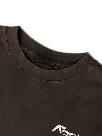 Against Lab - Afacts Boxy Tee Washed - Brown