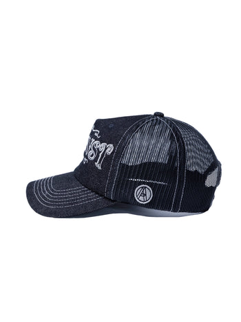 Against Lab - Denim Tattoo Trucker Cap