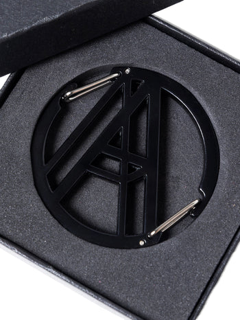 Against Lab - A Logo 2-Way Carabiner - Black