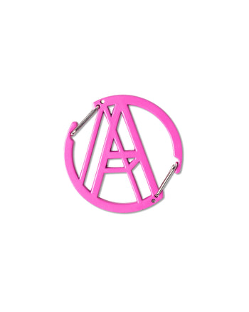 Against Lab - A Logo 2-Way Carabiner - Pink