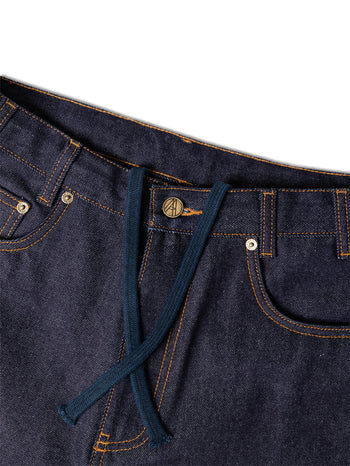 Against Lab - Star Logo Raw Jeans